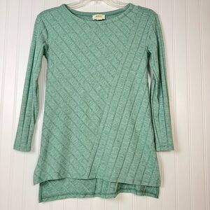 Maeve Tunic Top Women's Size XS Green‎ Devin long Sleeve Pullover Anthropologie